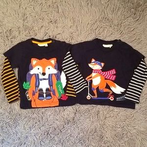 JoJo Maman Bébé Fox Shirts